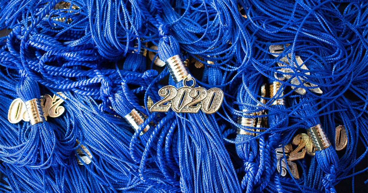 Royal Blue and Gold Graduation Cords